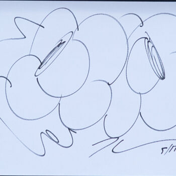 Disegno intitolato "Flowers" da Jeff Koons, Opera d'arte originale