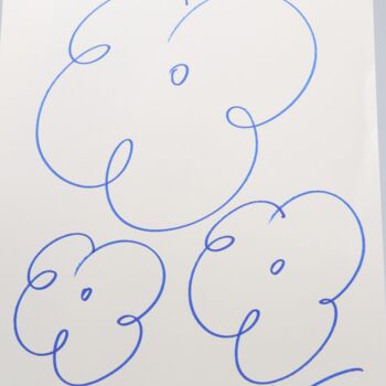 Disegno intitolato "FLOWERS" da Jeff Koons, Opera d'arte originale