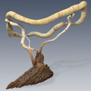 Скульптура под названием "Vessel #94—Harbinge…" - Jeff Key, Подлинное произведение искусства, Дерево