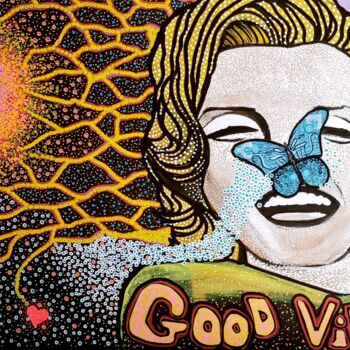 Pittura intitolato "Good Vibes" da Jeffos, Opera d'arte originale, Acrilico
