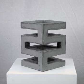 Sculpture titled "PT-2525" by Jeffrey Arts, Original Artwork, Concrete