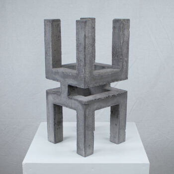 Skulptur mit dem Titel "PT-2849" von Jeffrey Arts, Original-Kunstwerk, Beton