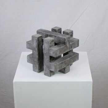 Sculpture titled "PT-5392" by Jeffrey Arts, Original Artwork, Concrete