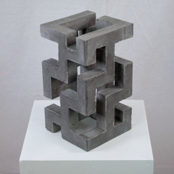 Sculpture titled "PT-9124" by Jeffrey Arts, Original Artwork, Concrete