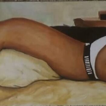 Painting titled "Il Dort Encore - He…" by Jeff Sterling, Original Artwork, Oil