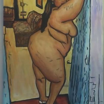 Painting titled "BBW-Welcome Home Ba…" by Jeff Sterling, Original Artwork, Oil
