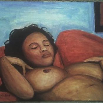 Painting titled "BBW-Sleeping Beauty…" by Jeff Sterling, Original Artwork, Oil