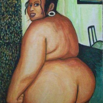 Painting titled "BBW-Gigi de Guadelo…" by Jeff Sterling, Original Artwork, Oil