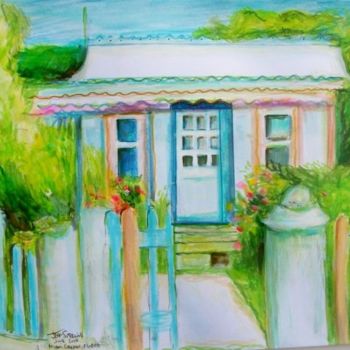 Peinture intitulée "Une Jolie Maison (C…" par Jeff Sterling, Œuvre d'art originale, Huile