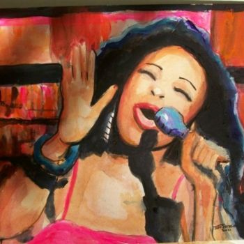 Painting titled "Diva extraordinaire…" by Jeff Sterling, Original Artwork, Oil