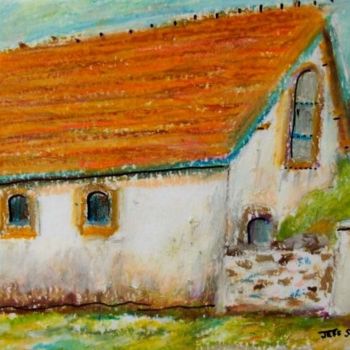 Painting titled "French Country Cott…" by Jeff Sterling, Original Artwork, Oil