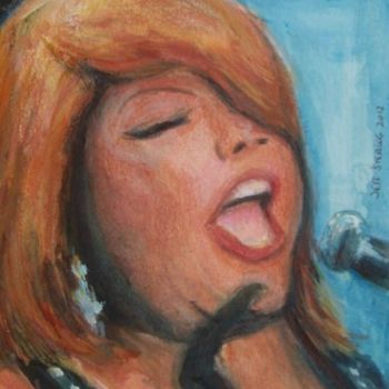 Ζωγραφική με τίτλο "Queen Latifah - Ori…" από Jeff Sterling, Αυθεντικά έργα τέχνης
