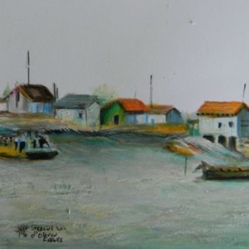 Peinture intitulée "St Pierre d'Oleron…" par Jeff Sterling, Œuvre d'art originale, Huile