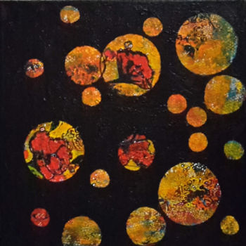 Peinture intitulée "bulles-colorees.jpg" par Jeffy, Œuvre d'art originale, Acrylique