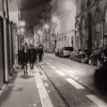 Photographie intitulée "Paris la nuit 5" par Jela Georges, Œuvre d'art originale, Photographie argentique