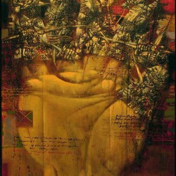 Peinture intitulée "La main" par Jelena Shum, Œuvre d'art originale