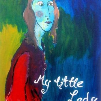 Painting titled "my little lady" by Jelena Dabic, Original Artwork