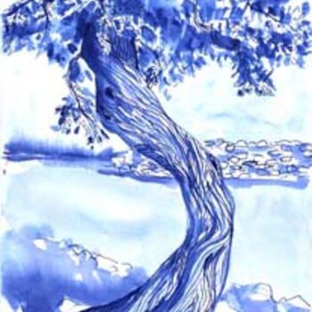 Drawing titled "oliv tree2" by Jelena Dabic, Original Artwork