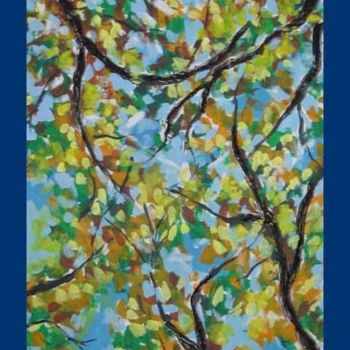 Painting titled "tree top" by Jelena Dabic, Original Artwork