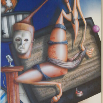 Painting titled "Carnaval" by Jems Cehes, Original Artwork, Airbrush