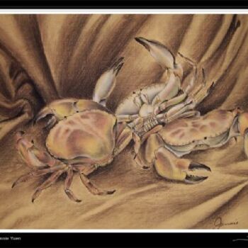 Ζωγραφική με τίτλο "Dancing Crabs" από Jennie Yuen, Αυθεντικά έργα τέχνης, Άλλος