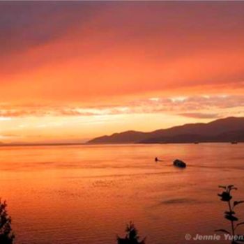 Photography titled "Sunset in Vancouver" by Jennie Yuen, Original Artwork