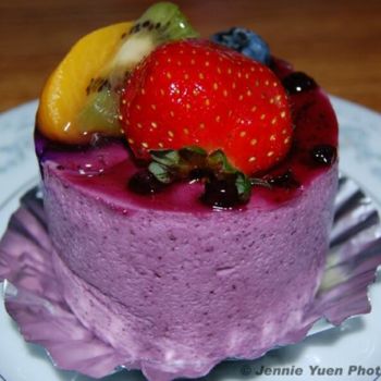Photography titled "Blueberry Mousse Ca…" by Jennie Yuen, Original Artwork, Other