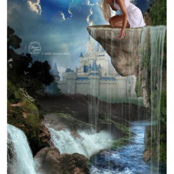 Digital Arts titled "Making Waterfalls" by Jennie Yuen, Original Artwork, Digital Painting