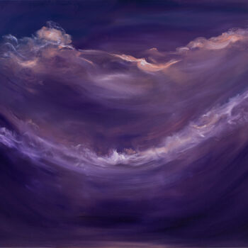 Peinture intitulée "Deep space rhapsody" par Jennifer Baker, Œuvre d'art originale, Huile