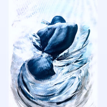 Malerei mit dem Titel "Sirella" von Jennifer Jane, Original-Kunstwerk, Acryl