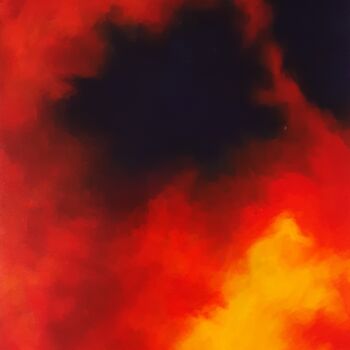 Pintura intitulada "Waiting for the Fire" por Jennifer Morris, Obras de arte originais, Acrílico Montado em Armação em madei…