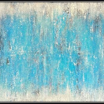 Painting titled "Moody Blues" by Jennifer Zalewski, Original Artwork, Acrylic Mounted on Wood Stretcher frame