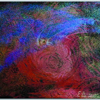 Ζωγραφική με τίτλο "Rose - Art, Abstrac…" από Jenny Donta, Αυθεντικά έργα τέχνης, Ακρυλικό