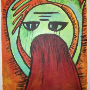 Картина под названием "How i feel (sick)" - Jenny, Подлинное произведение искусства
