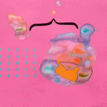 Malerei mit dem Titel "Fluid Mind 2" von Jenny Bhatt, Original-Kunstwerk, Acryl