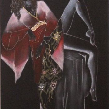 Drawing titled "Madame" by Jenny D Alessio, Original Artwork