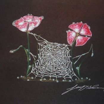 Disegno intitolato "Web" da Jenny D Alessio, Opera d'arte originale