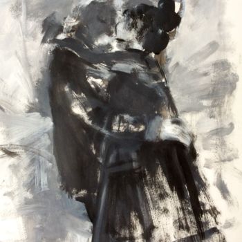 Ζωγραφική με τίτλο "Couple" από Jenny Darrot, Αυθεντικά έργα τέχνης, Μελάνι