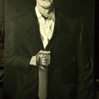 Painting titled "Mr Grey" by Jennylee Roty, Original Artwork