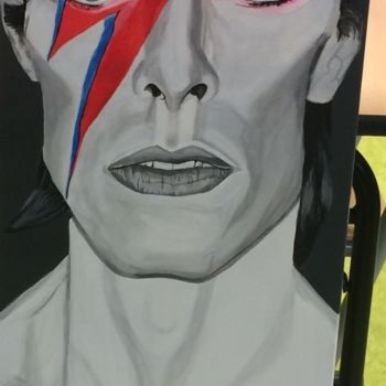 Schilderij getiteld "Bowie" door Jennylee Roty, Origineel Kunstwerk