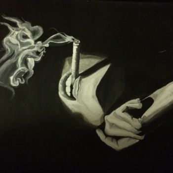 Peinture intitulée "Smoke" par Jennylee Roty, Œuvre d'art originale