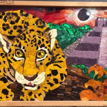 Artcraft titled "Jaguar Eclipse" by Jenny Van Der Ree, Original Artwork, Home Décor