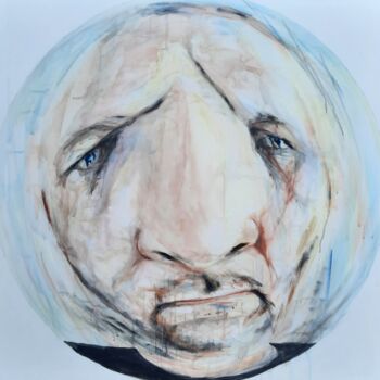 "Ball head" başlıklı Tablo Jenő Dienes tarafından, Orijinal sanat, Akrilik Ahşap Sedye çerçevesi üzerine monte edilmiş