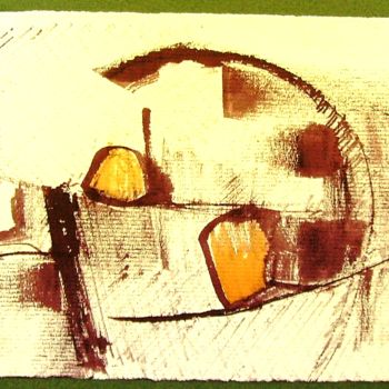 Картина под названием "soleil-levant" - Jens, Подлинное произведение искусства, Акварель