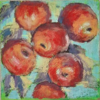 Pittura intitolato "Juice Apples" da Jenya Art, Opera d'arte originale, Pastello