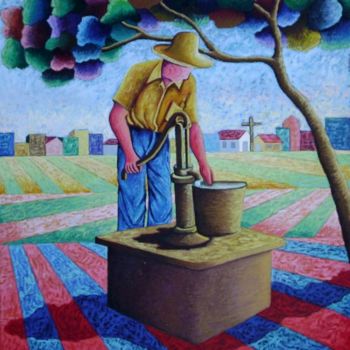 Painting titled "Progresso" by Jerci Maccari, Original Artwork, Oil