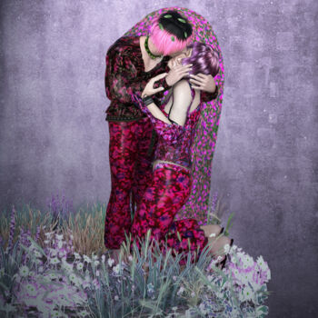 Arts numériques intitulée "Le baiser" par Jeremy Atkins-Barratt, Œuvre d'art originale, Modélisation 3D