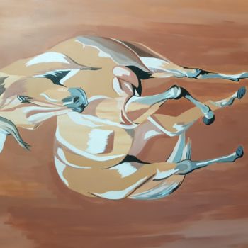 Pintura titulada "HORSE X INDISPONIBL…" por Jeremy Debaisieux, Obra de arte original