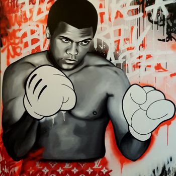 Картина под названием "Ali" - Jérémy Ferreira, Подлинное произведение искусства, Акрил