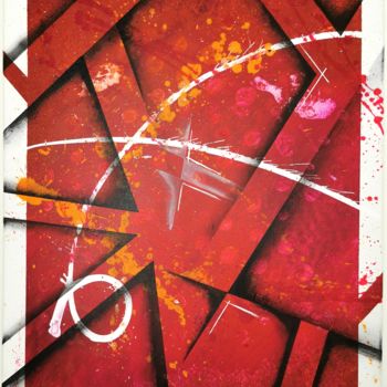 Картина под названием "Tableau Abstrait -…" - Jérémy Gautier-Hédin, Подлинное произведение искусства, Акрил Установлен на Де…
